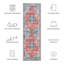 Tapis bleu / rouille Danna Performance-398040841