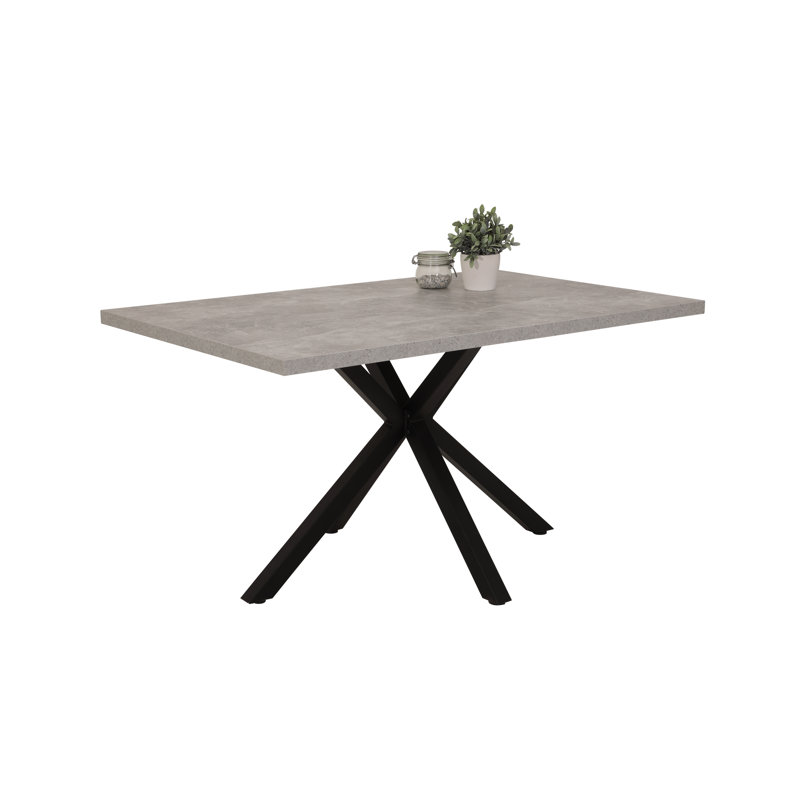 Ferncliff Metal Base Dining Table, Light Grey