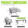 6 Piese Outdoor Conversation Set With 360° Swivel Chairs, Bench Sofa, Coffee & Side Table
