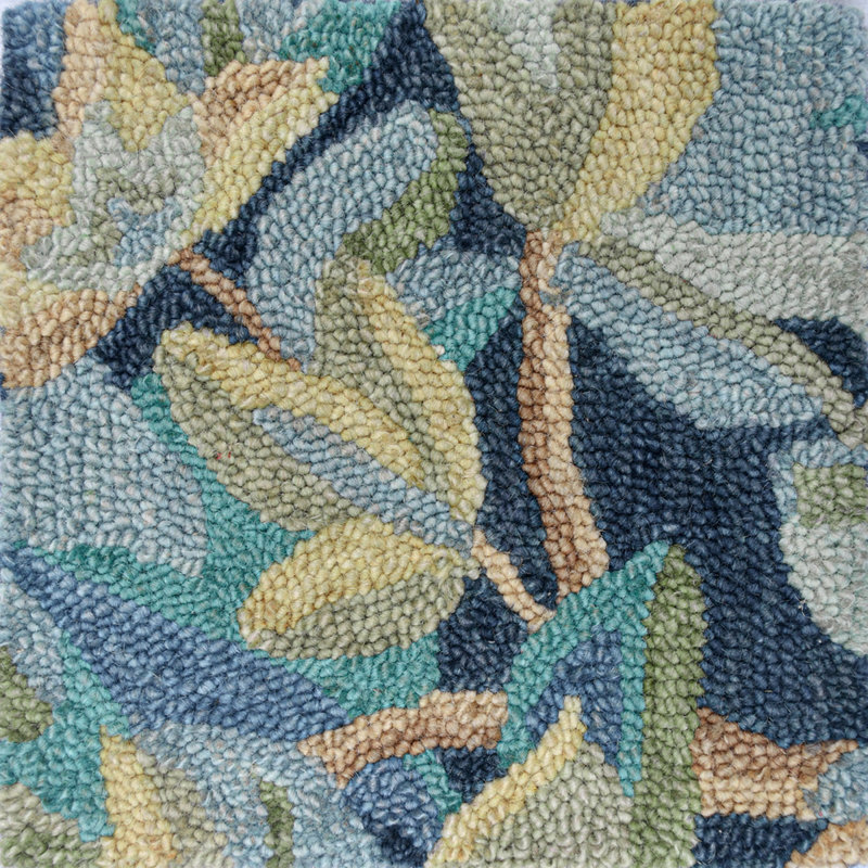 Avalonian Handmade Hand Tufted Wool Blue/Green Rug, Rectangle 9' x 13'
