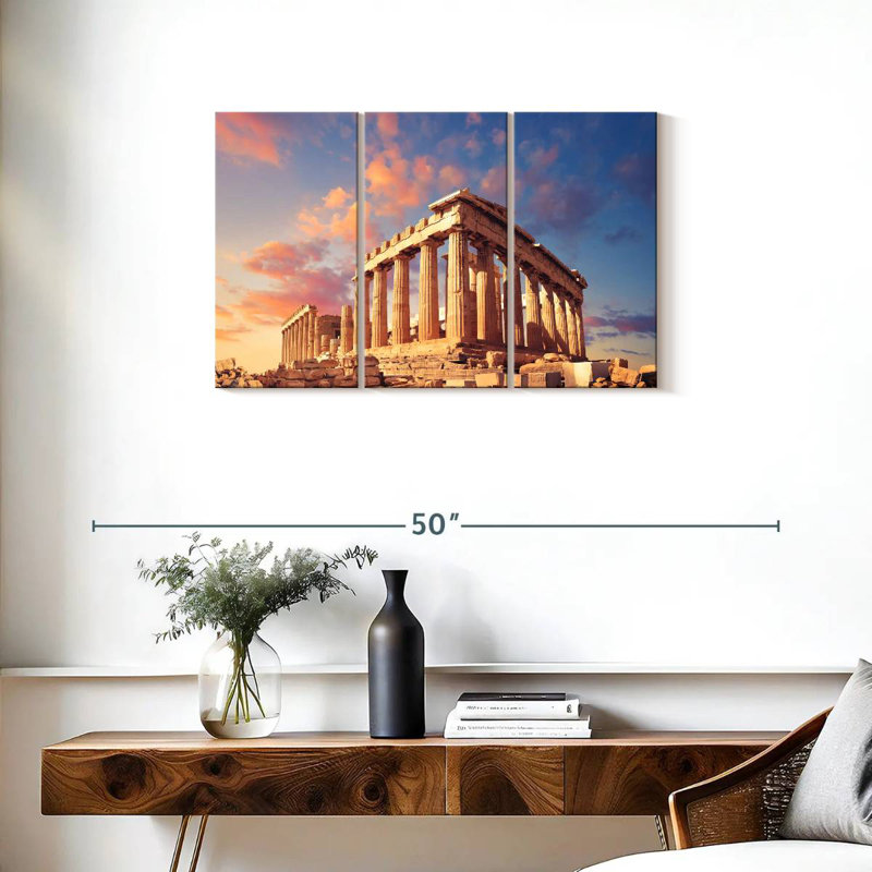 Aime Ancient Athens Acropolis, 20" H x 33" W