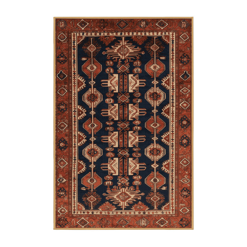 Tapis brun lavable à la machine, Rectangulaire 8 pi x 10 pi