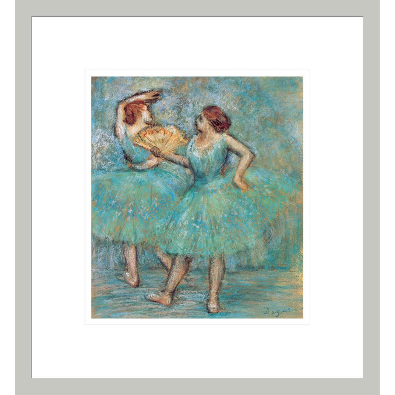 «Two Dancers» par Edgar Degas, impression giclée sur cadre, 14.89" H x 13.75" W