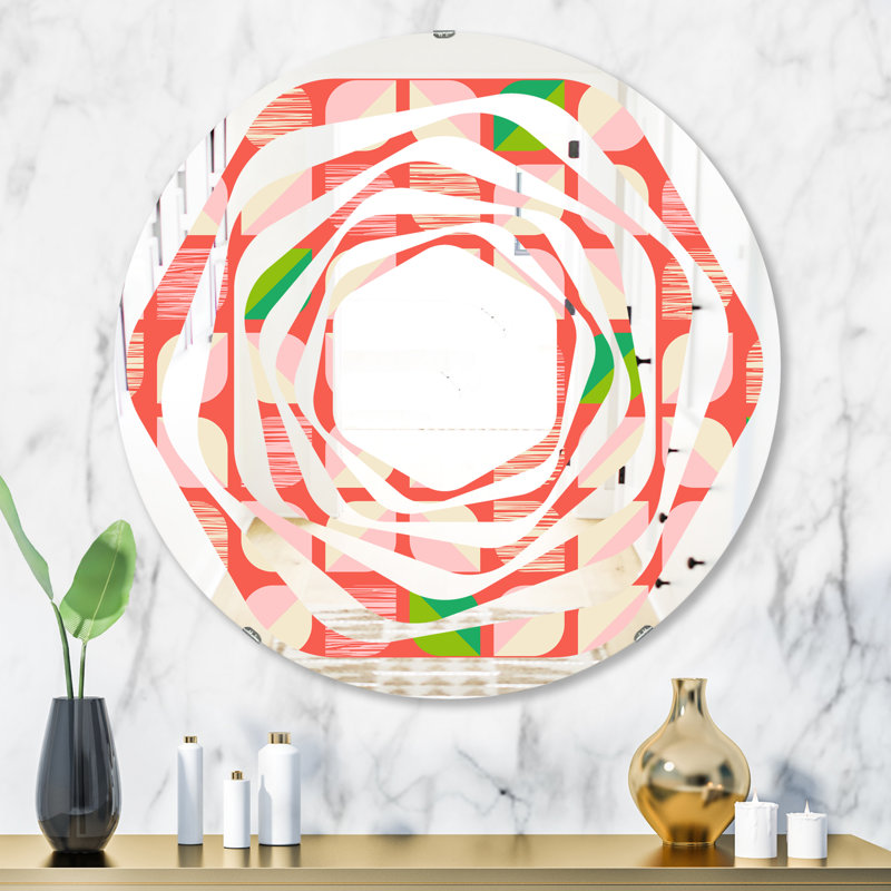 Miroir mural Whirl Abstract, H 31,5 po x l po
