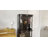 65" Rounded Display Cabinet With Glass Door, 4-tier Curio Cabinet With Transparent Full-display Surface For Collectibles, Glass Display Case With 3 Color Lights, Human Body Sensor, Black-1583359322