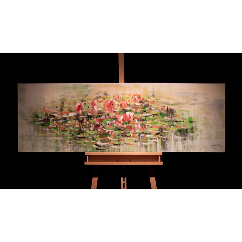 Water Lily Wishes Hand Painted Acrylic Painting