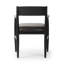 Harding Polyurethane Low Back Armchair in Black