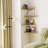 Fire Escape Wall Shelf, Modern City Style 4-Tier Corner Wall Shelves, Easy To Install Metal Ladder Shelf For Figures For Bathroom, Living Room&Home Decor,-651930695