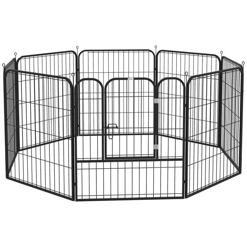 Wiggy 80cm H Panel Metal Exercise Pen With Door