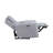 Jeromie Gray Synthetic Leather Power Motion Recliner W/USB Port