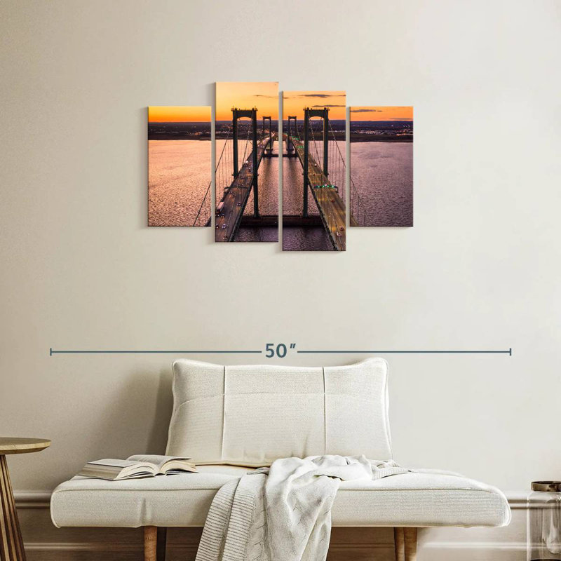 Lilie Dusky Delaware Bridge, 22" H x 36" W