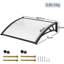 Yaheetech 76cm D Plastic Cover Retractable Door / Window Awning-1107383690-1107383691