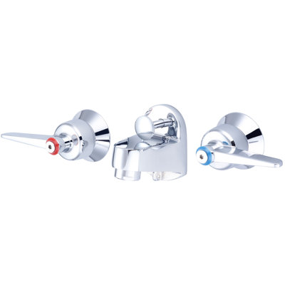 2-handle Bathroom Faucet with Drain Assembly