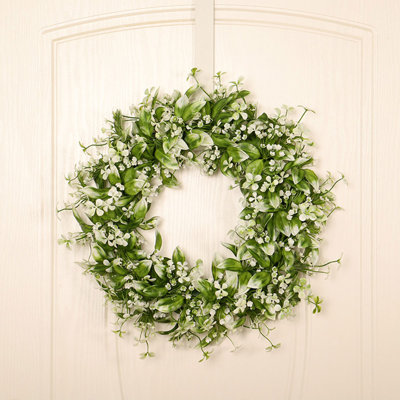 Faux Forget Me Not 40cm Wreath