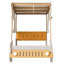 Lit voiture en bois avec coussin-1041237171