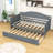 Twin Size Wooden Daybed with Trundle-1957243655