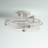 Antonia Glass Semi Flush Mount