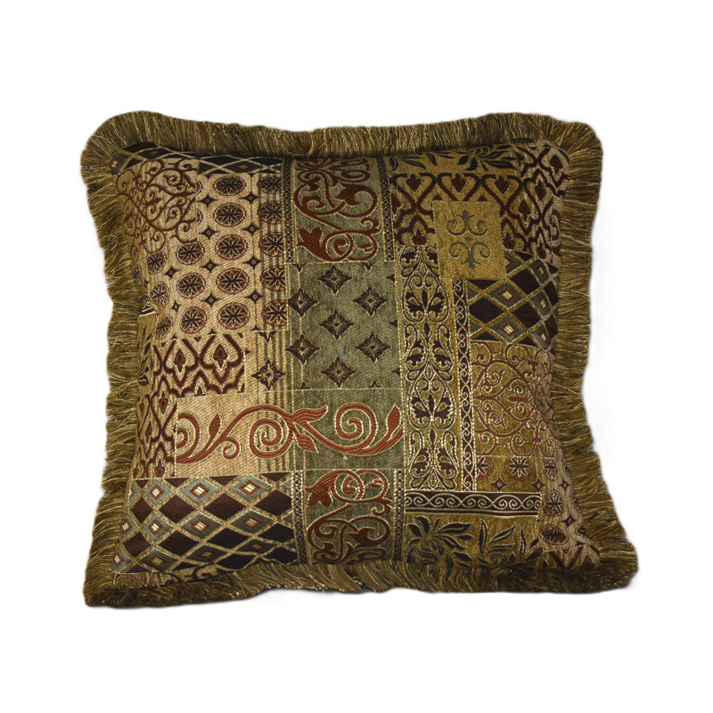 Fringed Chenille Reversible Throw Pillow, 20'' x 20''