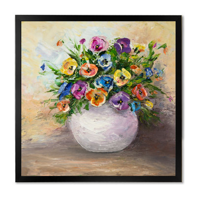 Bouquet de belles tulipes - œuvre d'art traditionnelle sur toile