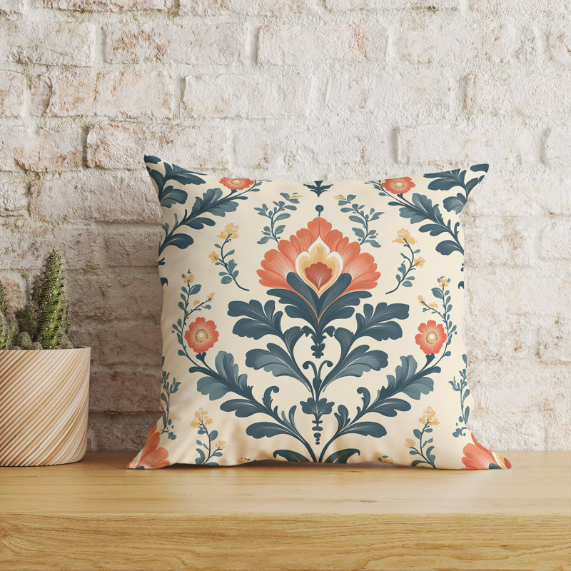 Gulrang Indoor/Outdoor 20x20, Square 20", Cream/Blue