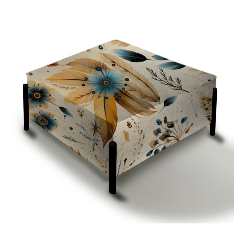Motif rustique bohème à motif floral bohème