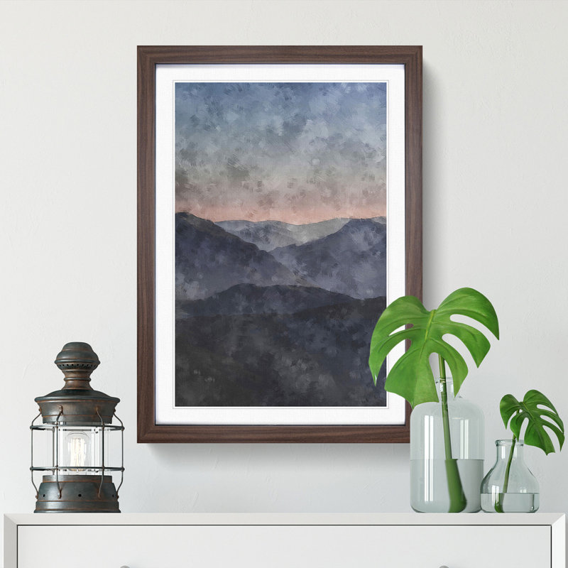 Ben Lui Mountain Scotland - Picture Frame Graphic Art Print, Walnut Framed, 63cm H x 45cm W x 2cm D