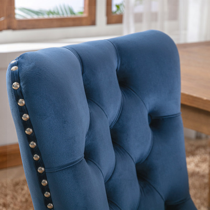 Chaise parsons Fioretto, Or, Bleu