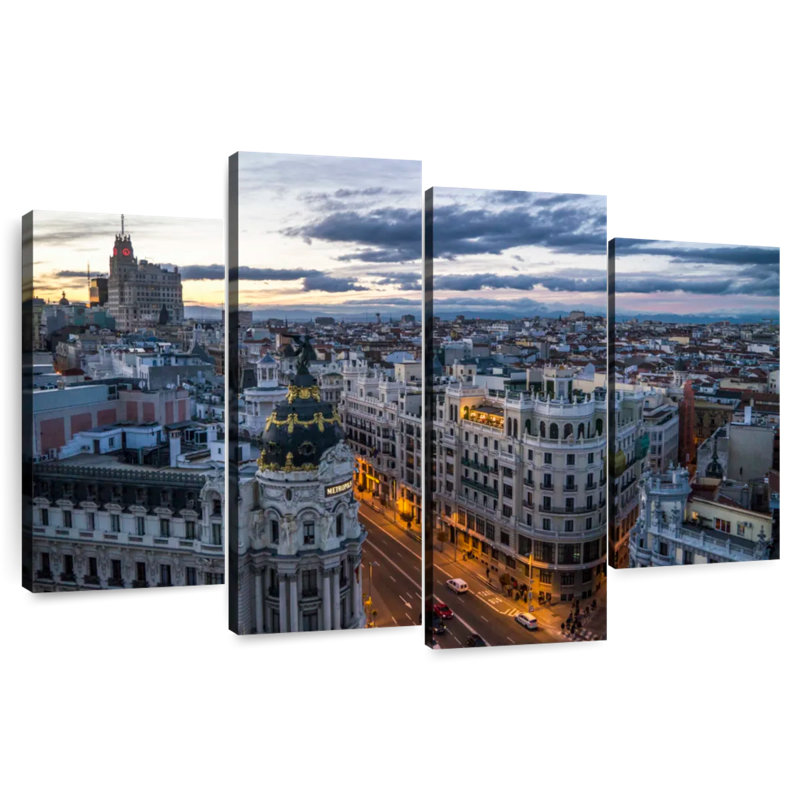 Keesha Gran via au coucher du soleil, H 54 po x l 84 po