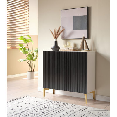 George 31-Inch Modern 2-Door Storage Cabinet, Accent Sideboard Buffet, Coffee Bar Console Table