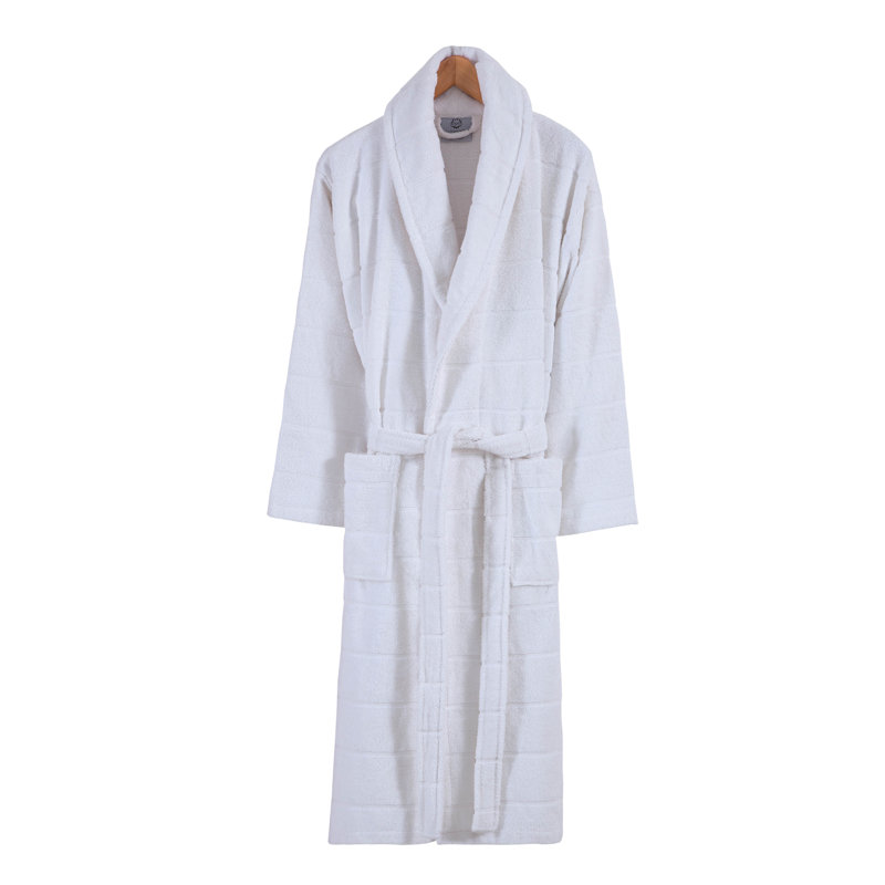 Peignoir Beebe 100% coton unisexe, S, Blanc