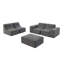 Canapé modulaire en chenille 5 pièces Boneless Evadne-366237679