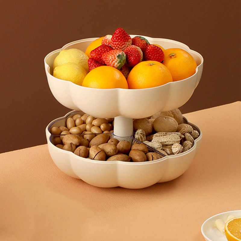 Assiettes à fruits à double couche Pumpkin