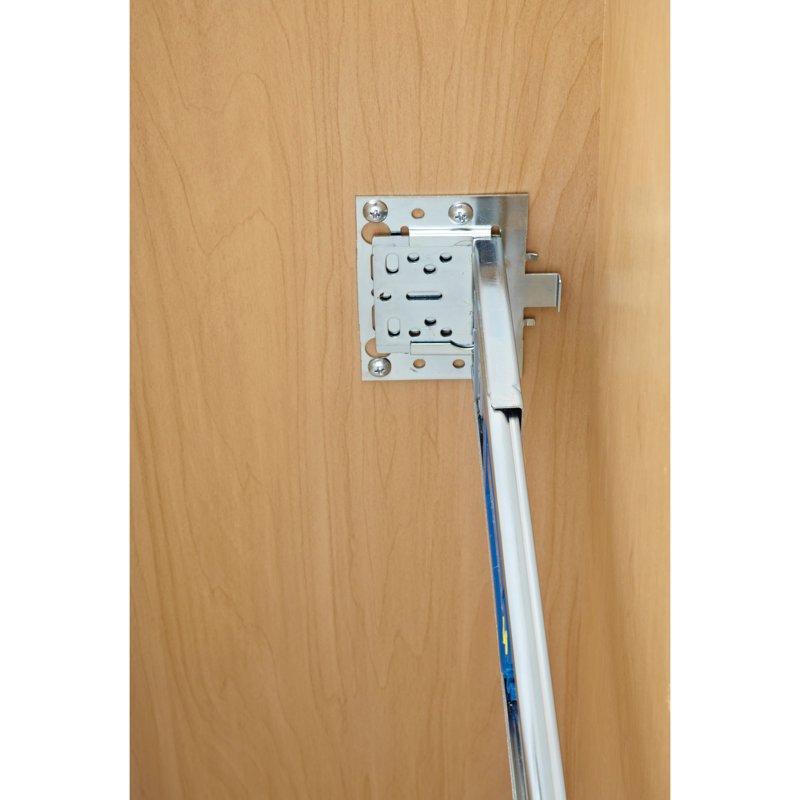 Poubelle escamotable en bois à fermeture en douceur Rev-A-Shelf, 35 pte, argent métallique, 8.75
