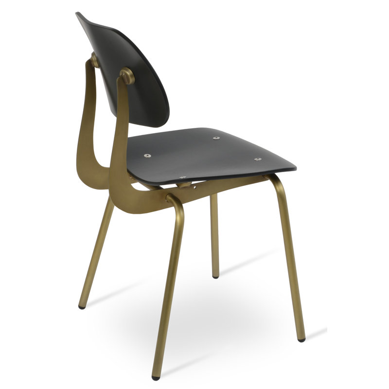Saba Side Chair, Oak Black/Bronze