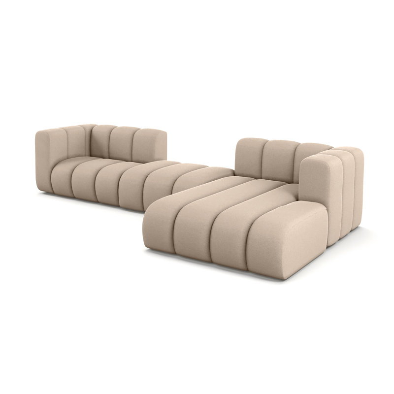 3 Seater Velvet Sofa & Chaise