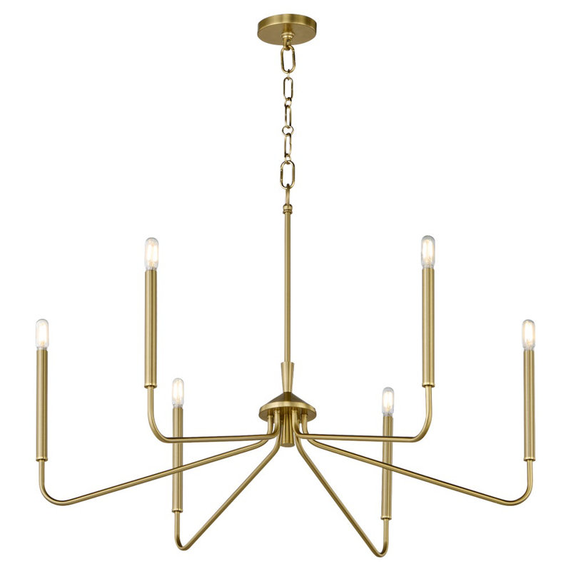Adlea Chandelier, Antique Brass