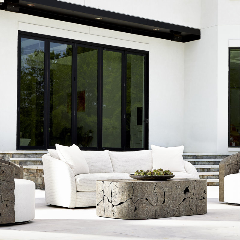 Palermo Loveseat, Cream Outdoor Poly 6070-002