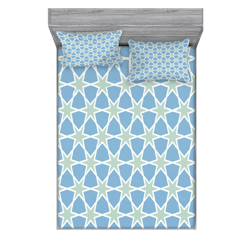 Microfiber Sheet Set, Queen Sheet Set with Fitted Sheet