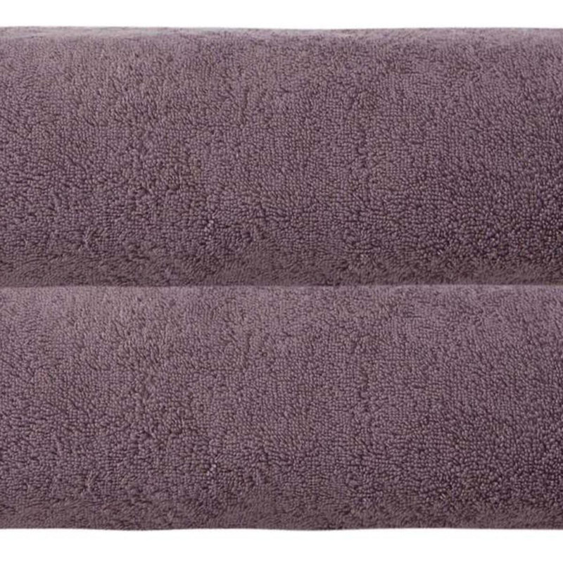 Ensemble de deux draps de bain en coton turc mauve 70 po x 40 po