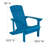 Balasi Outdoor All-Weather Poly Resin Wood Adirondack Chairs-100027678
