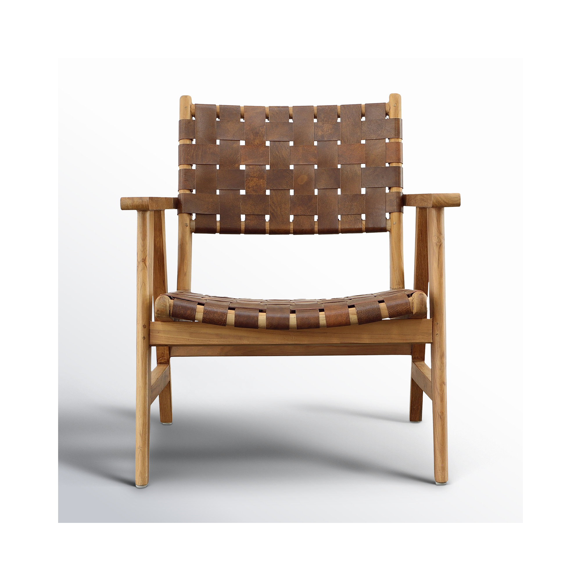 Sutri Leather Woven Chair