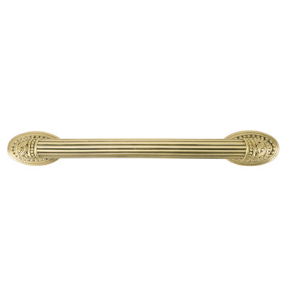 EDGAR BEREBI EMPIRE 5" CENTER TO CENTER PULL IN FLORENTINE GOLD PLATE