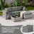 9-Piece Outdoor Cushion Cover Set (Set Of 3 Seats , 5 Backs, 1 Footrest)， Only Covers-126625678