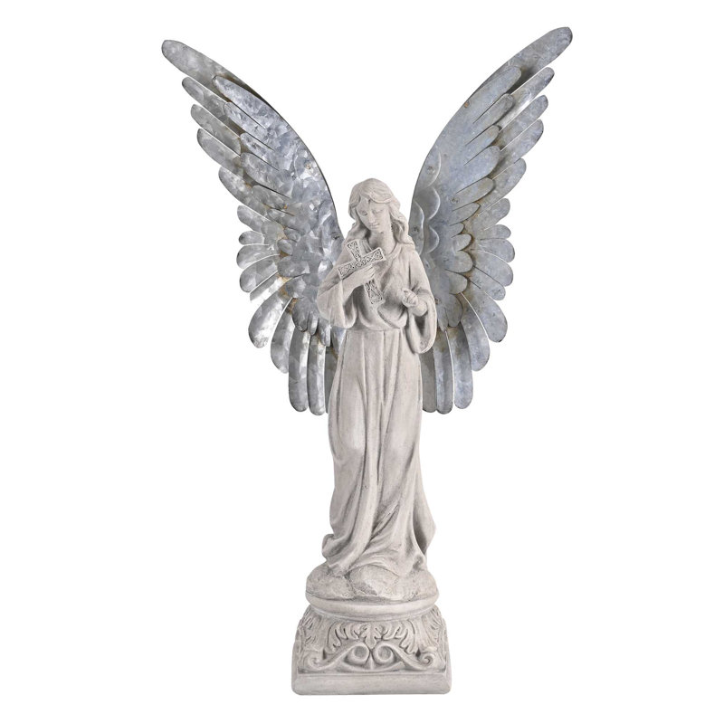 Angel Figurine Cross Detachable Wings