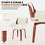 Fauteuils pivotants rembourrés en similicuir Aura-2073991967