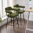 Kiylan Swivel Upholstered 26.7" Sherpa Counter Stool with Curved Wing Back and Metal Frame-983346174