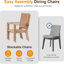 Ensemble de 2 chaises de patio en aluminium toutes saisons de 23 po avec coussins
