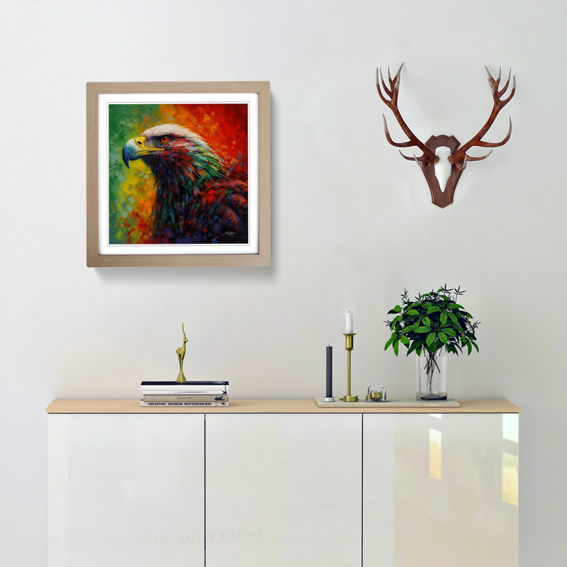 Single Picture Frame Print on Wood, Oak
