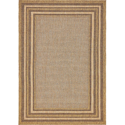 Outdoor Veranda Area Rug Ostrich Color