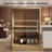 Modern Retractable TV Stand, Extendable TV Cabinet up to 110 Inches, 5 Storage Compartments, Fits Flat Screen TVs-1130900642